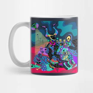 business of witches and aliens and undead zombies ecopop Mug